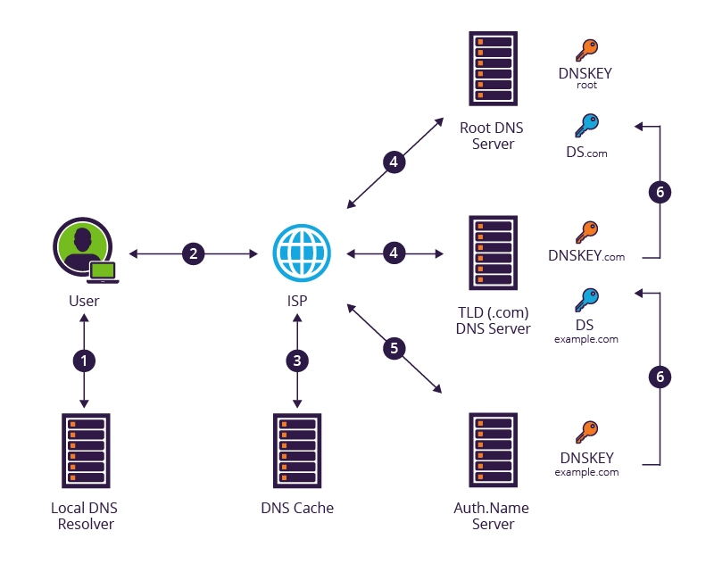 تفاوتی بین DNSSEC و DNS Security